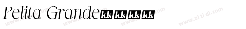 Pelita Grande字体转换